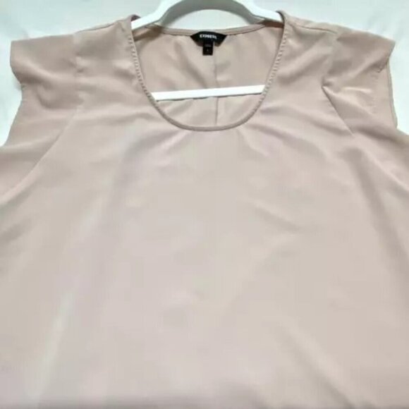 Express Blouse Women’s Large Pink Sleeveless Ladies Office Wear Top Comfortable - Picture 10 of 10